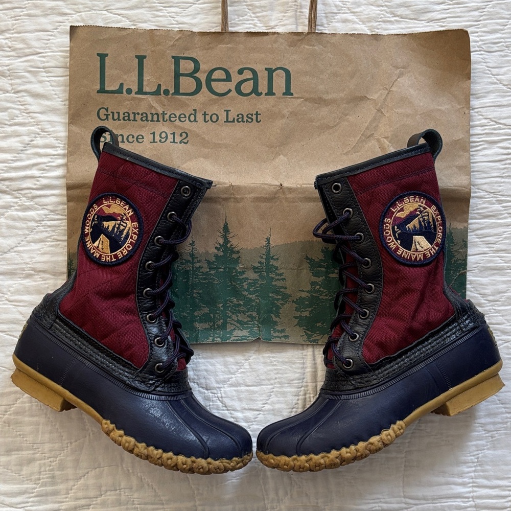 LL Bean Quilted Patch Boots